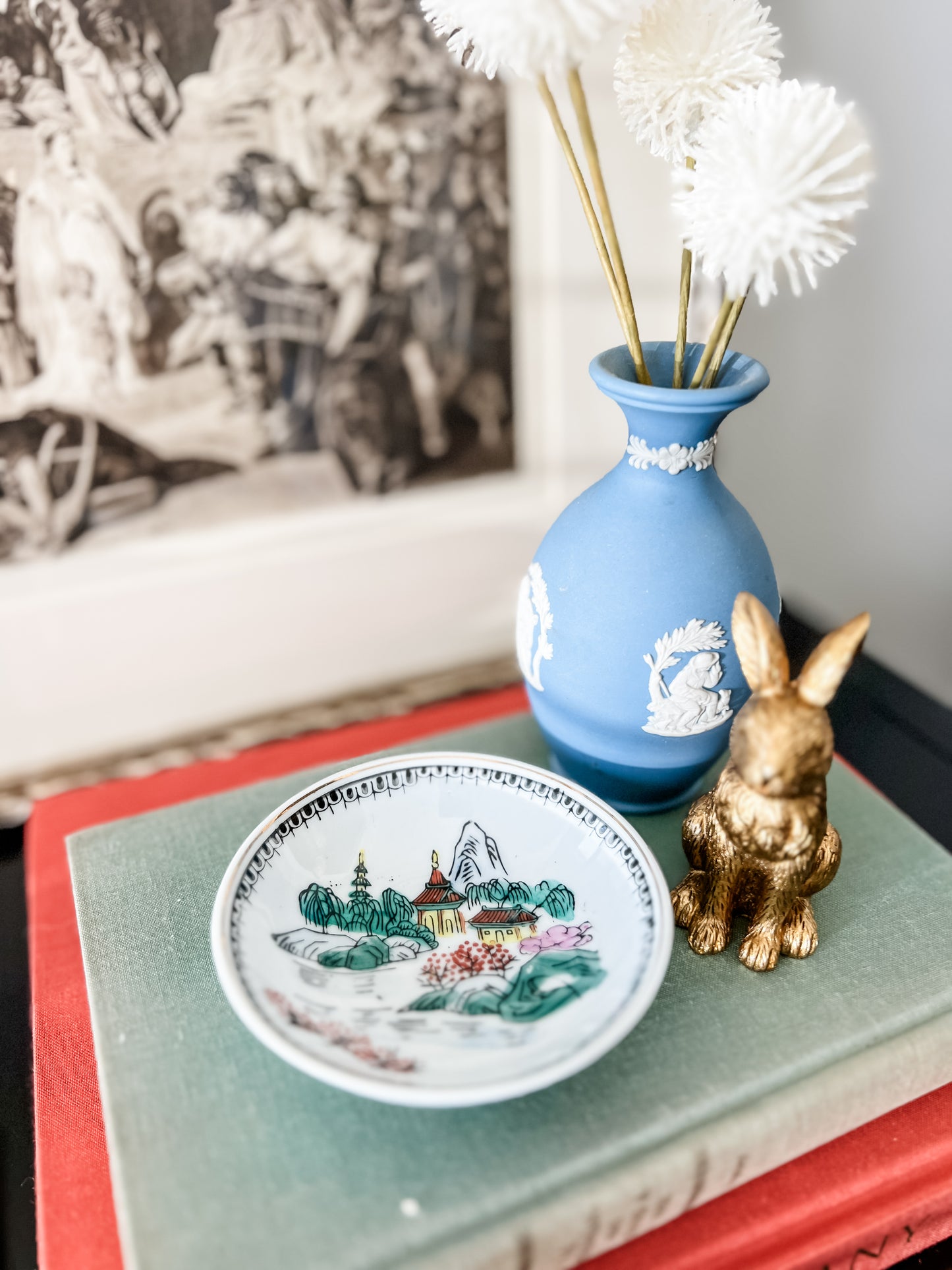 Chinese Hand Painted Trinket Tray