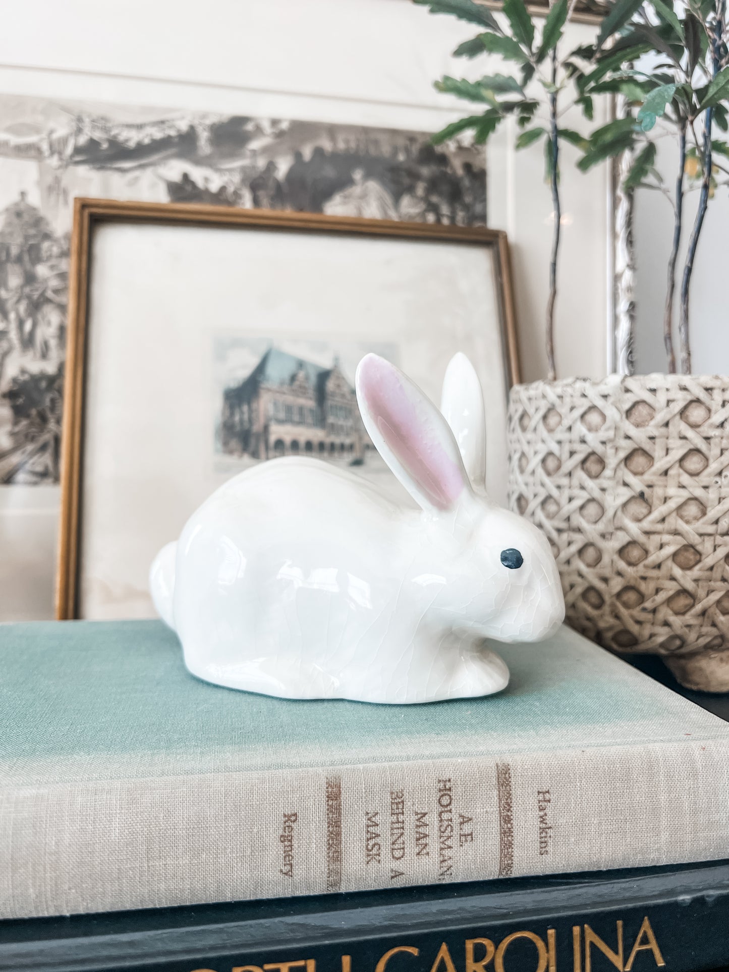 Vintage Porcelain Bunny Figurine