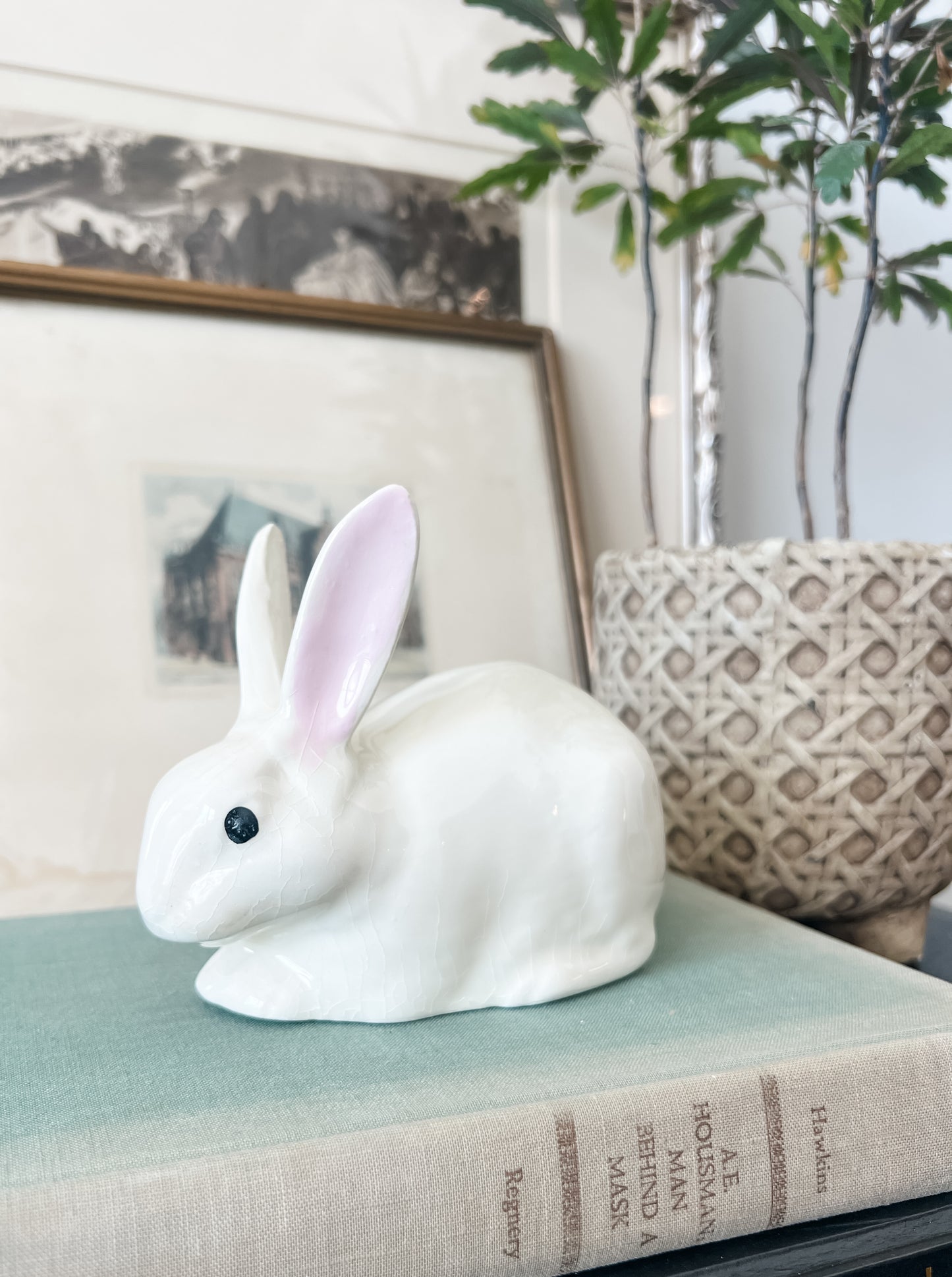 Vintage Porcelain Bunny Figurine