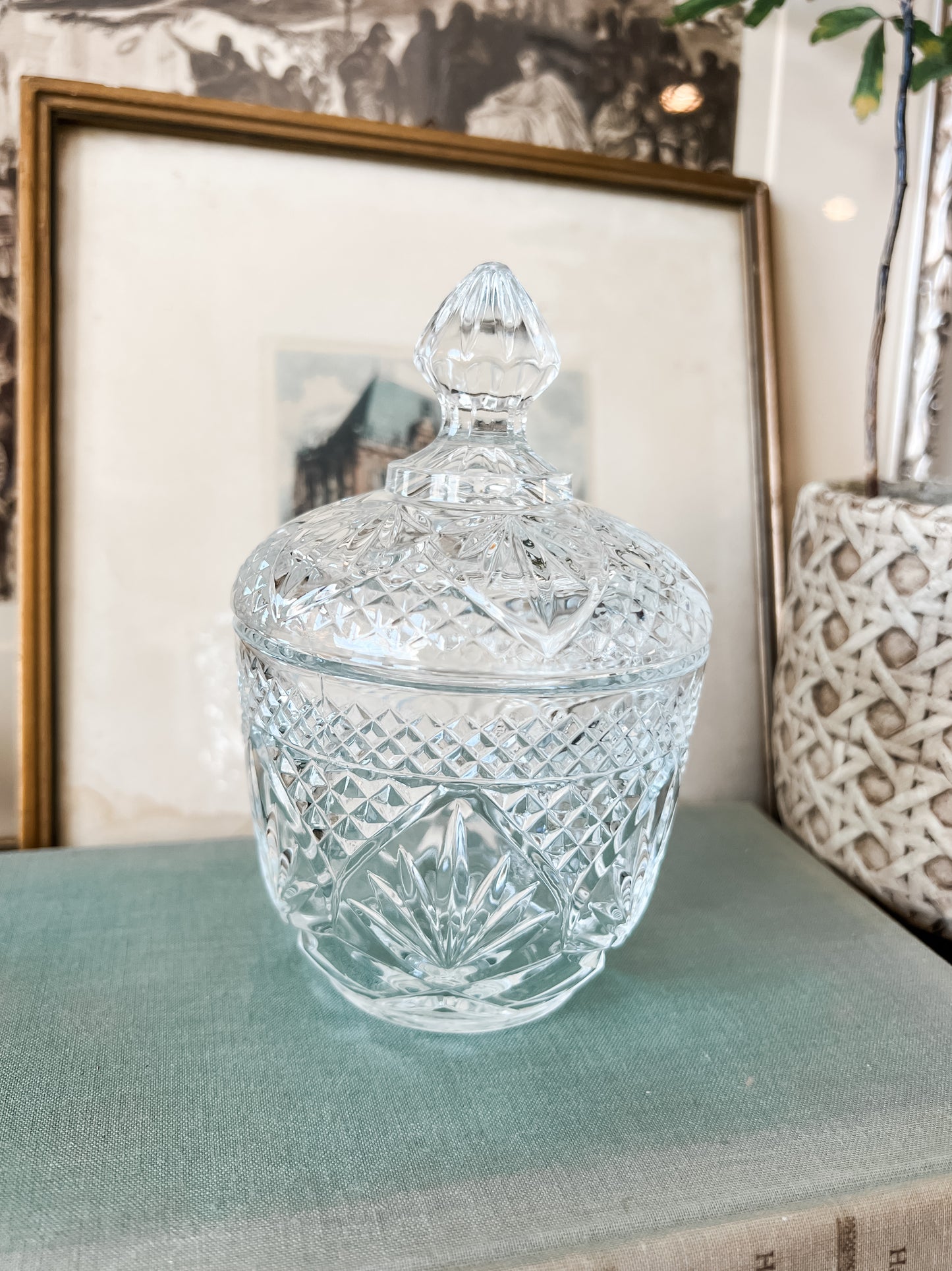 Anchor Hocking Crystal Sugar Bowl