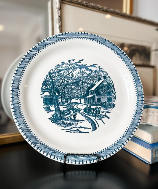 Currier & Ives "Country Life" Plate