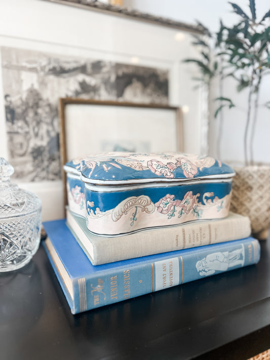 Toyo Porcelain Chinoiserie Jewelry Box