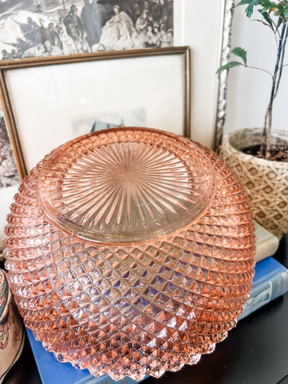 Anchor Hocking Miss America Pink Depression Glass Cupped Bowl