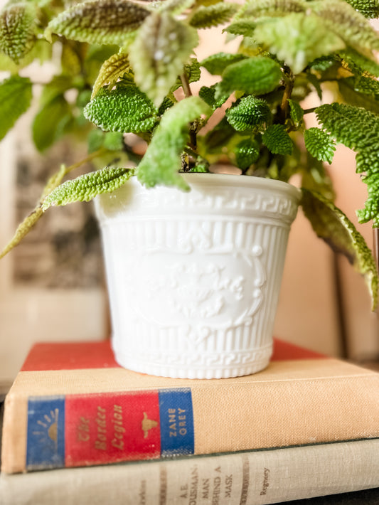 Vintage Milk Glass Platner