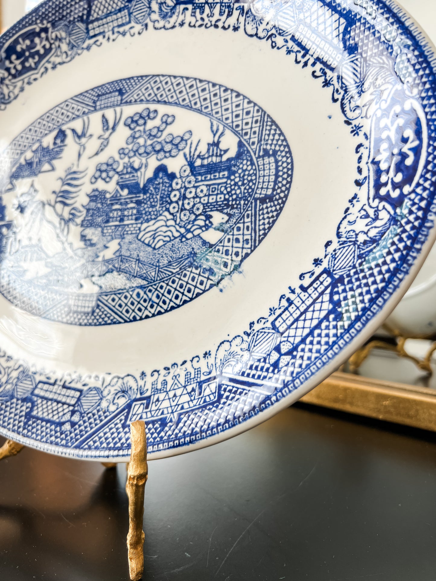 Blue Willow Platter by Royal USA